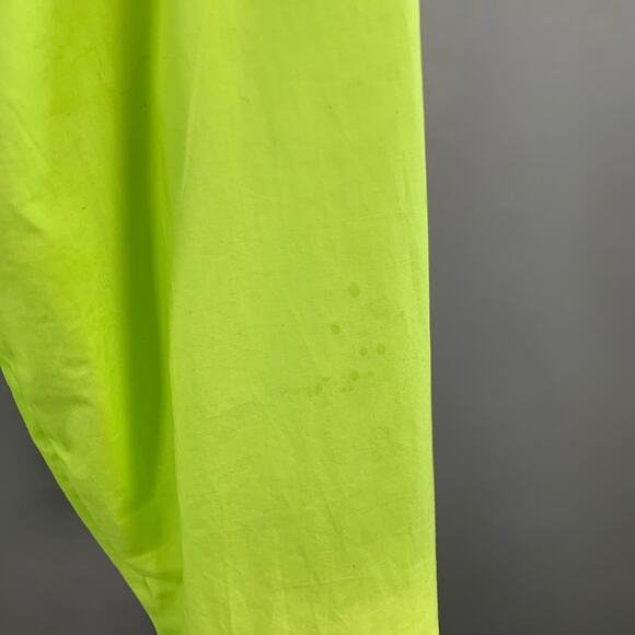 MM6 MAISON MARGIELA Size XS Green Neon Cotton Pointed Collar Long Sleeve Shirt - Picture 4 of 7